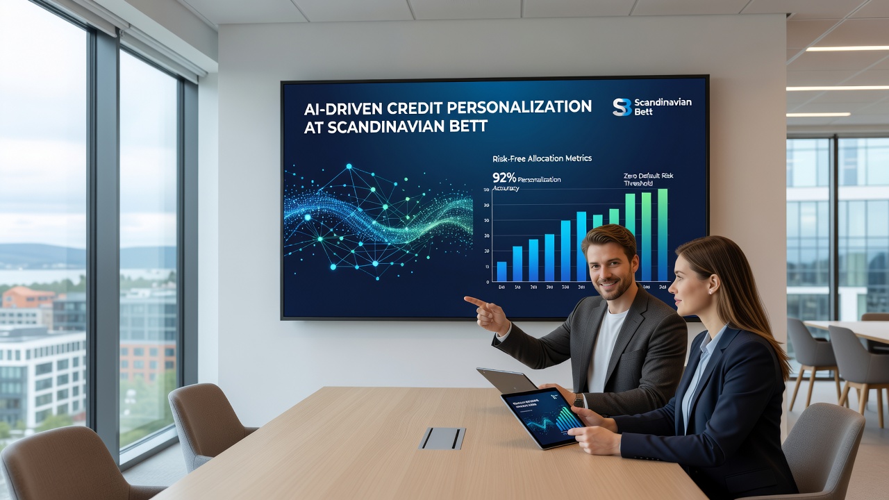 Machine learning dashboard showing credit allocation patterns for Scandinavian users
